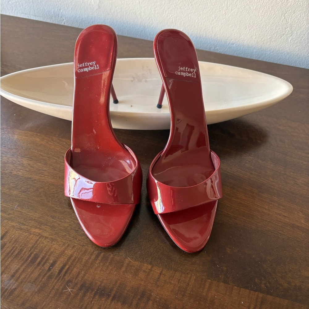 Jeffrey Campbell Glossy Red Heels